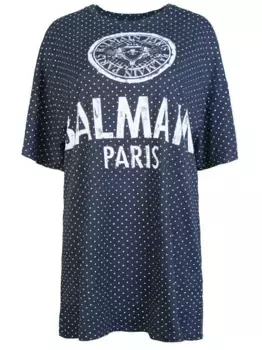 Удлиненная хлопковая футболка