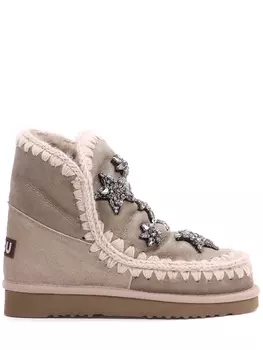 Угги замшевые с декором