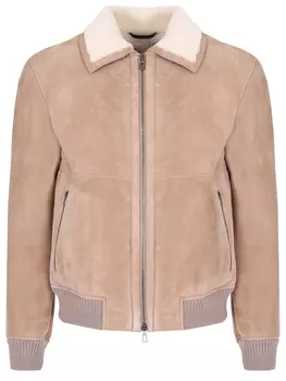 Укороченная дубленка из овчины