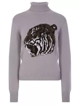 Водолазка кашемировая с принтом