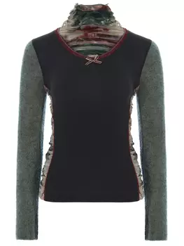 Водолазка комбинированная TRICOT CHIC