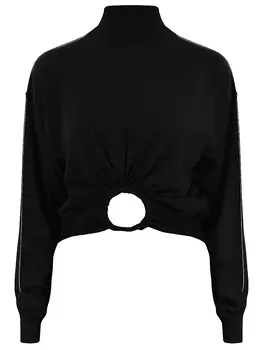 Водолазка укороченная с декором CELINE