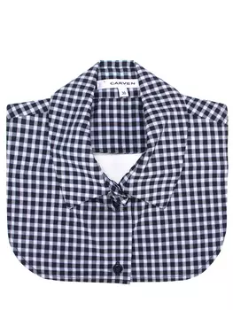 Воротник-манишка в клетку