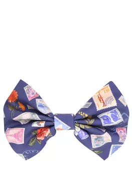 Заколка хлопковая с принтом