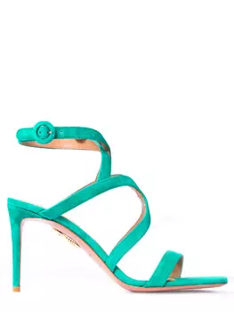 Замшевые босоножки