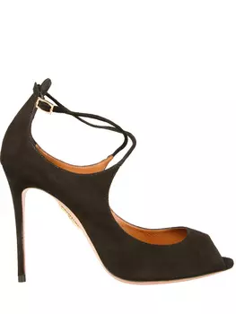 Замшевые босоножки