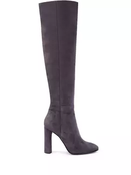 Замшевые ботфорты