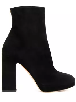 Замшевые ботильоны