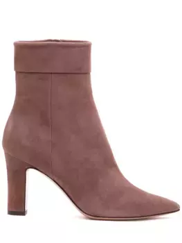 Замшевые ботильоны