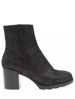 Замшевые ботильоны с блестками