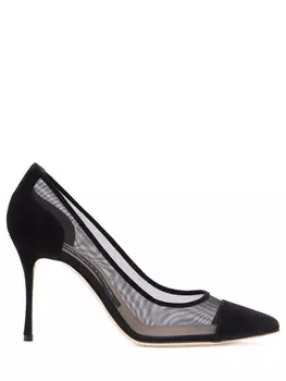 Замшевые туфли-лодочки