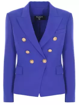 Жакет двубортный шерстяной