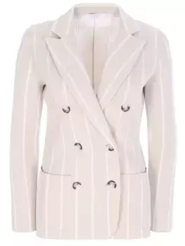 Жакет хлопковый в полоску