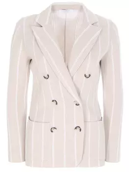 Жакет хлопковый в полоску TONET