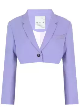 Жакет из хлопка и льна