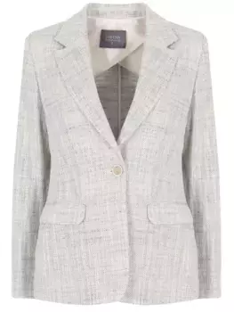 Жакет из хлопка и льна