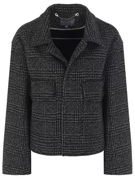 Жакет шерстяной в клетку