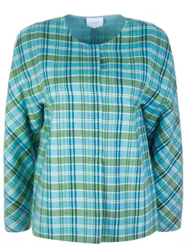 Жакет шерстяной в клетку AGNONA