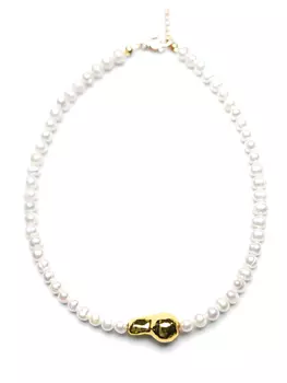 Жемчужное колье со вставкой “капля” VERUSCHKA