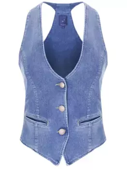 Жилет джинсовый