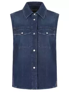 Жилет джинсовый