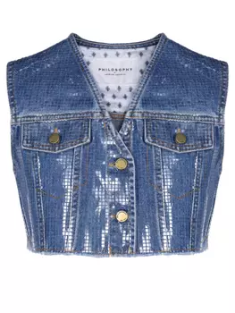 Жилет джинсовый PHILOSOPHY DI LORENZO SERAFINI