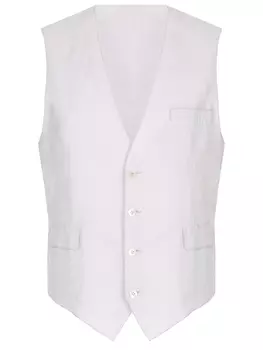 Жилет из хлопка и льна