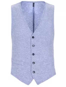 Жилет из хлопка и льна