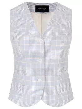 Жилет из хлопка и вискозы SUROVAYA
