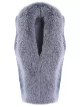 Жилет из комбинированного меха