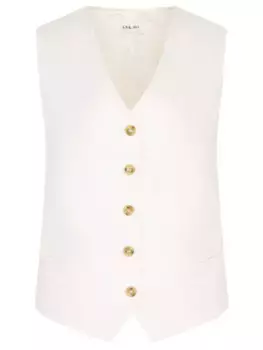 Жилет из льна и хлопка