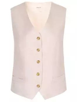 Жилет из льна и хлопка