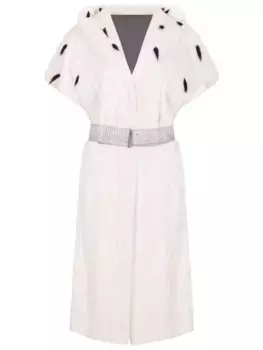 Жилет из меха горностая