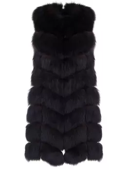 Жилет из меха лисы YVES SALOMON