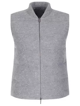 Жилет из шерсти и шелка FABIANA FILIPPI