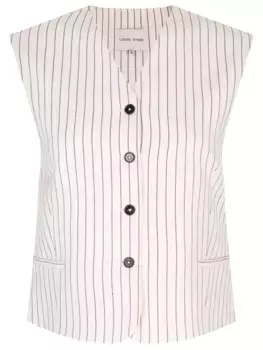 Жилет из вискозы и льна