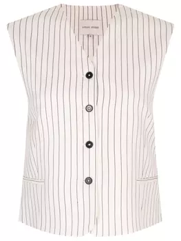 Жилет из вискозы и льна LOULOU STUDIO