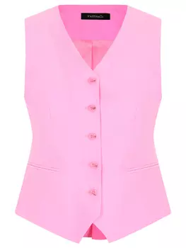 Жилет из вискозы и льна VASSA&CO