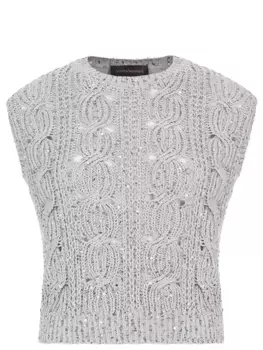 Жилет комбинированный