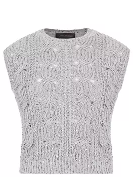 Жилет комбинированный