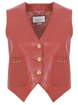 Жилет кожаный
