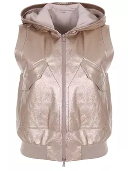 Жилет кожаный