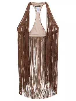 Жилет кожаный PLEIN SUD