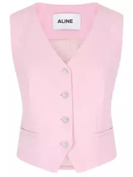 Жилет льняной