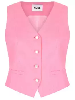 Жилет льняной