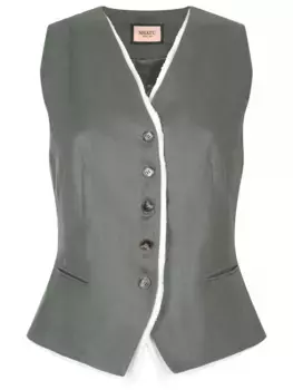 Жилет льняной