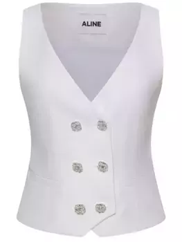 Жилет льняной