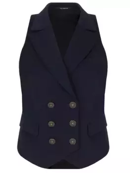 Жилет однотонный