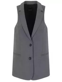 Жилет однотонный