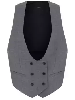 Жилет однотонный